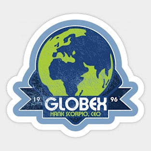 Globex, distressed Sticker